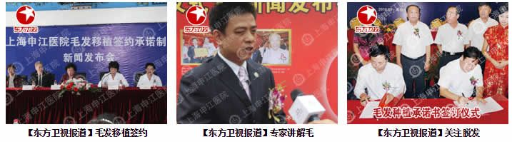 媒体报道上海申江医院路易丝毛发移植中心