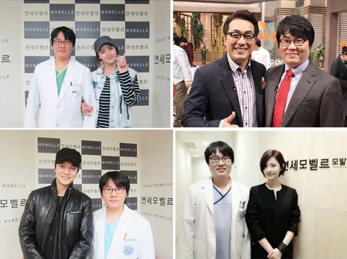 韩国毛百丽毛发移植医院与明星照片