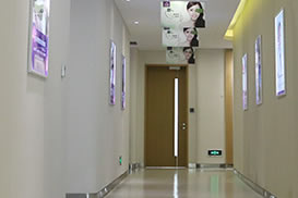 上海美莱毛发移植中心走廊