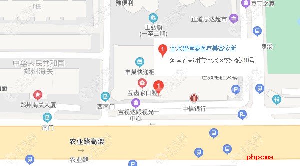 郑州金水区碧莲盛植发地址地图