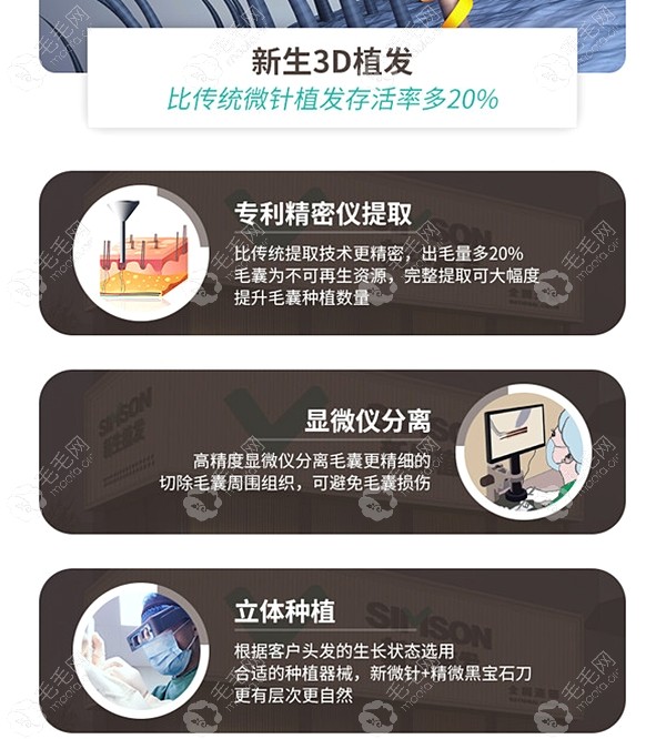武汉新生毛发专科医院3D植发的优势