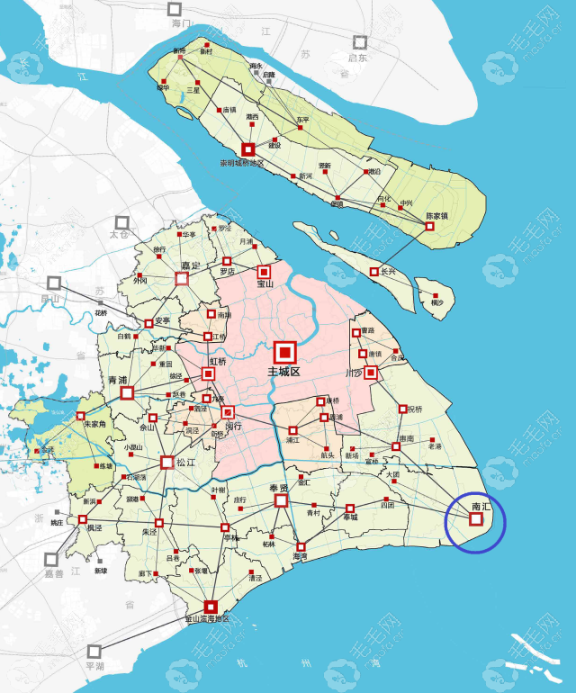 上海浦东新区地理位置图