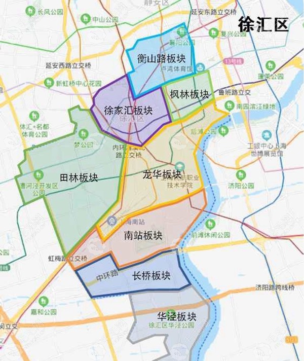 上海市徐汇区植发医院地图