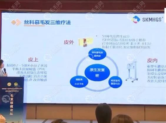 丝科慕毛发三维疗法在第 一届湘江毛发移植论坛上备受好评