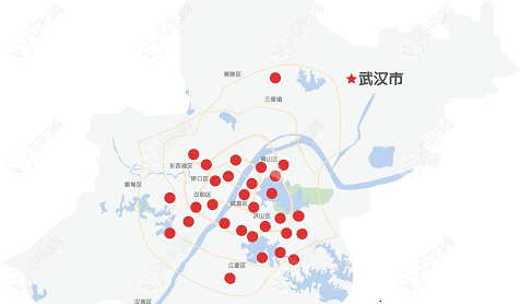 武汉大众口腔医院地址分布（部分）